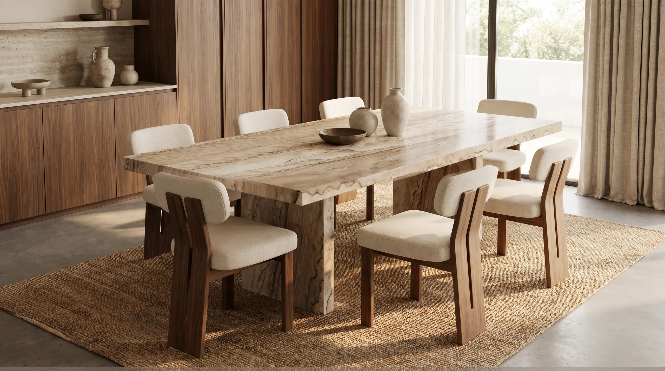 Dakar en una mesa de comedor de diseño