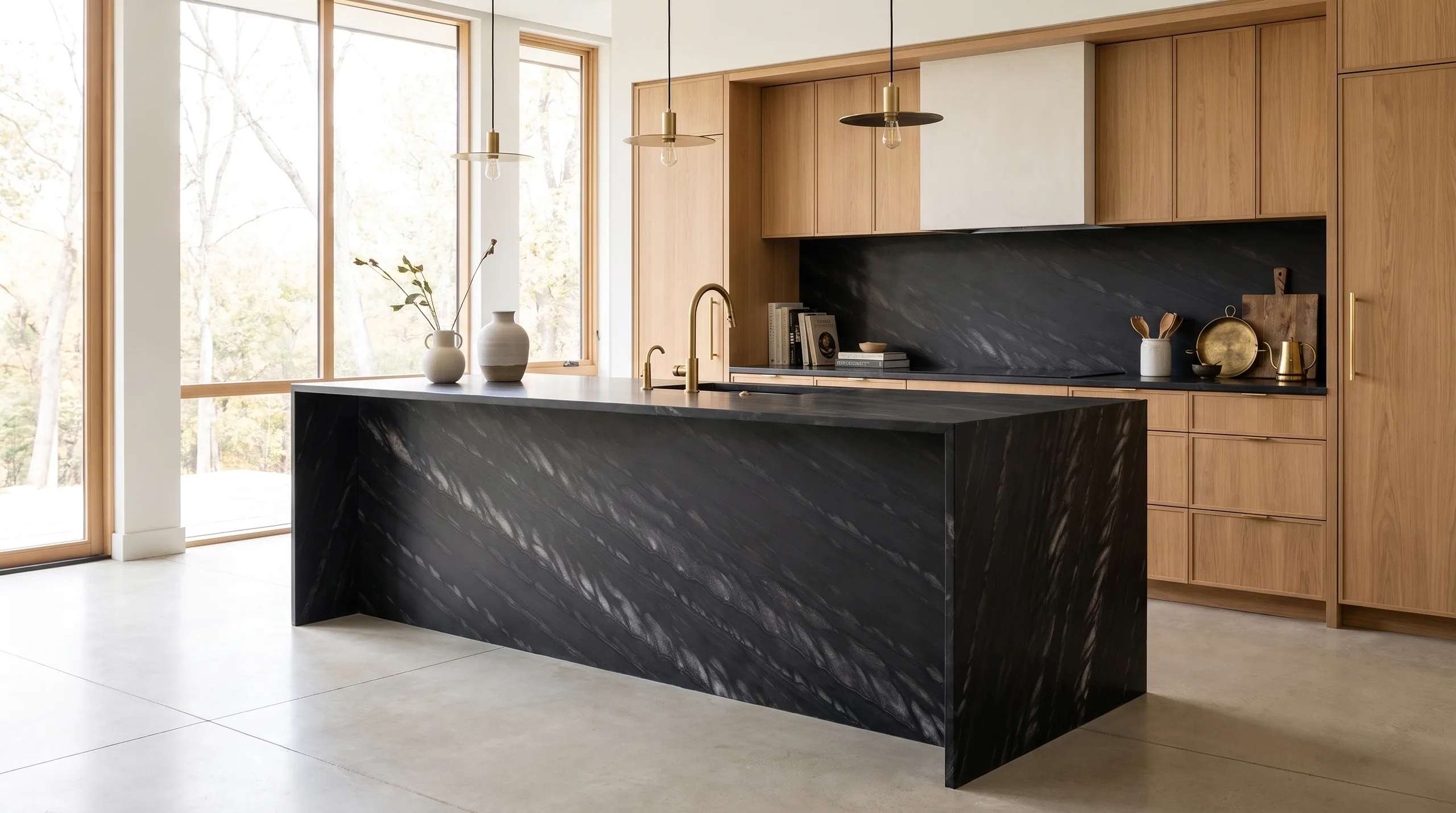 Dark Forest en una cocina de diseño