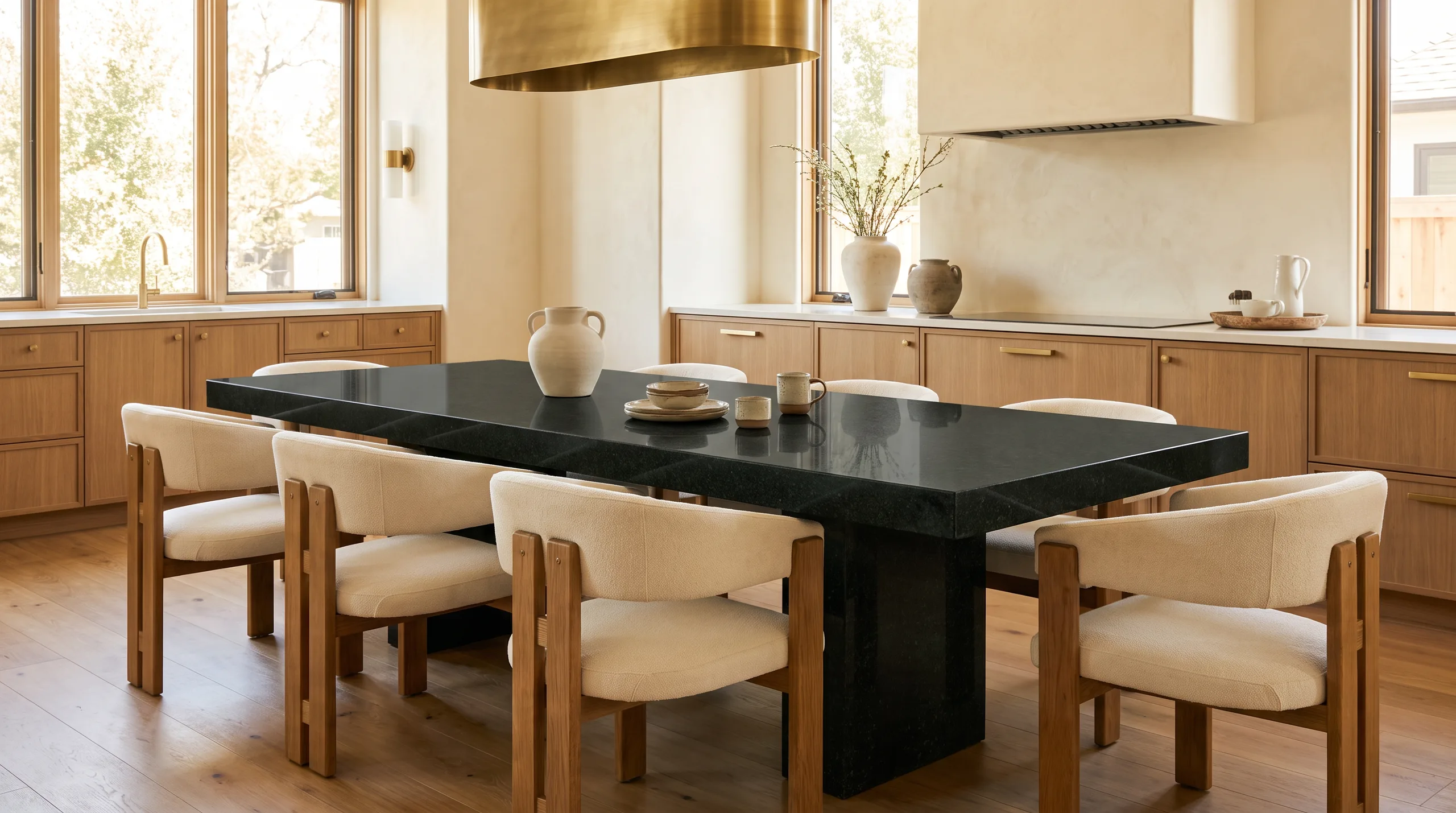 San Gabriel en una mesa de comedor de diseño