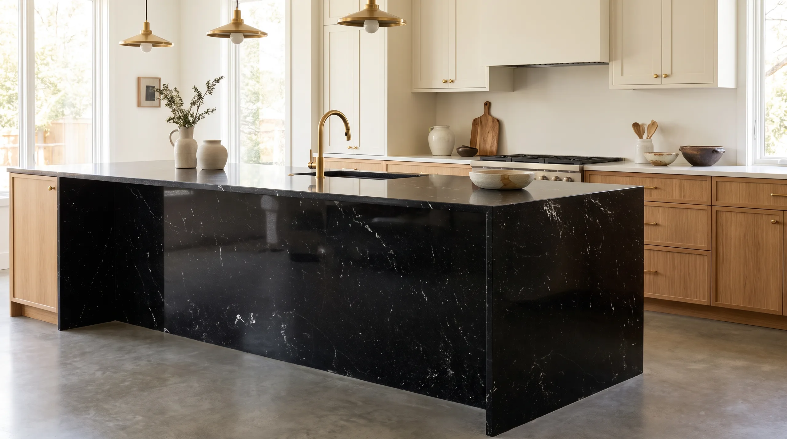 Vía Láctea en una cocina de diseño